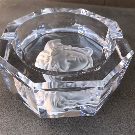 versace ashtray glass|versace ashtray crystal.